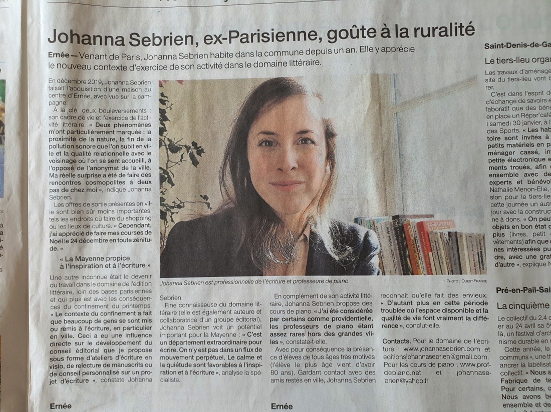 Ouest France du 20 janvier 2021